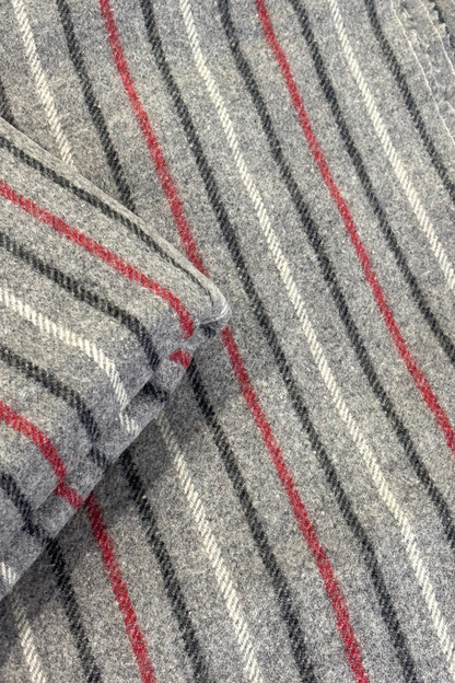 Striped wool fabric, 5m