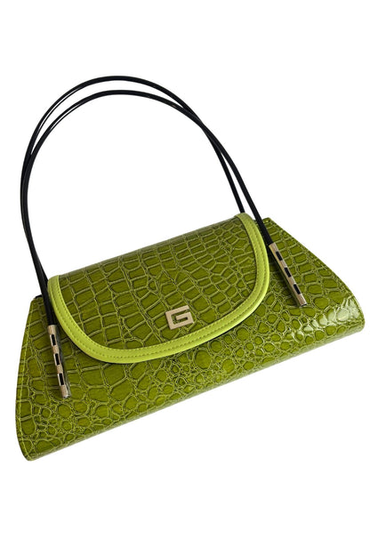 Green art deco bag