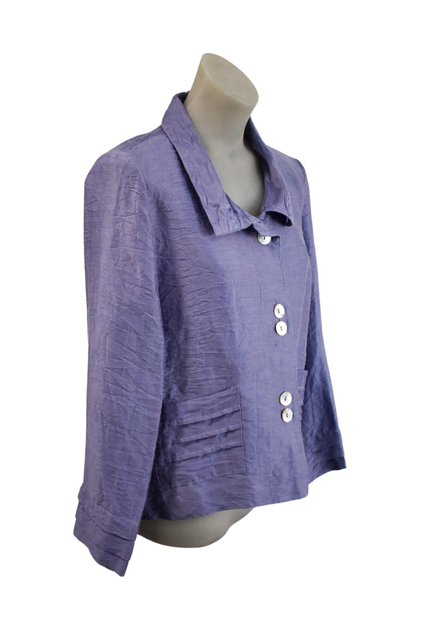 Habitat Clothes to Live in funky linen shacket, S