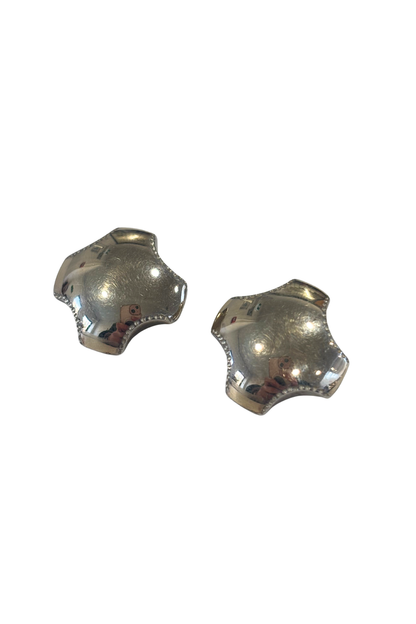 925 silver + 9ct gold clip on earrings