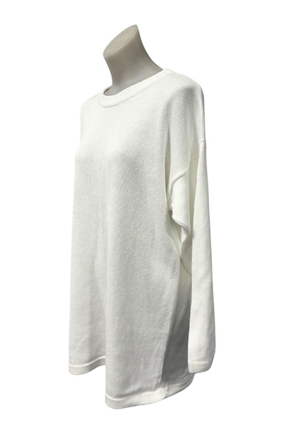 Zecca NZ made white knit mini dress, M