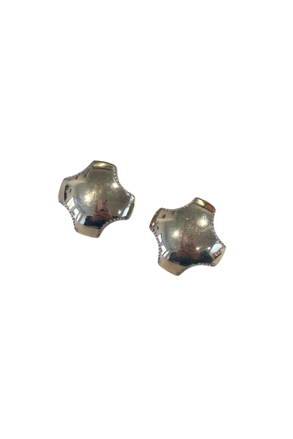 925 silver + 9ct gold clip on earrings