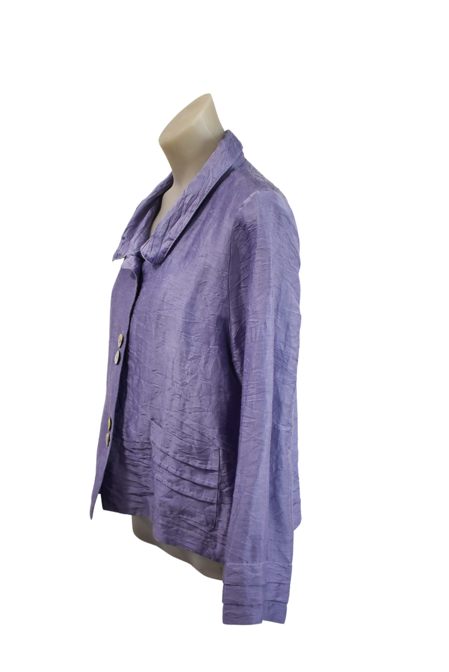 Habitat Clothes to Live in funky linen shacket, S