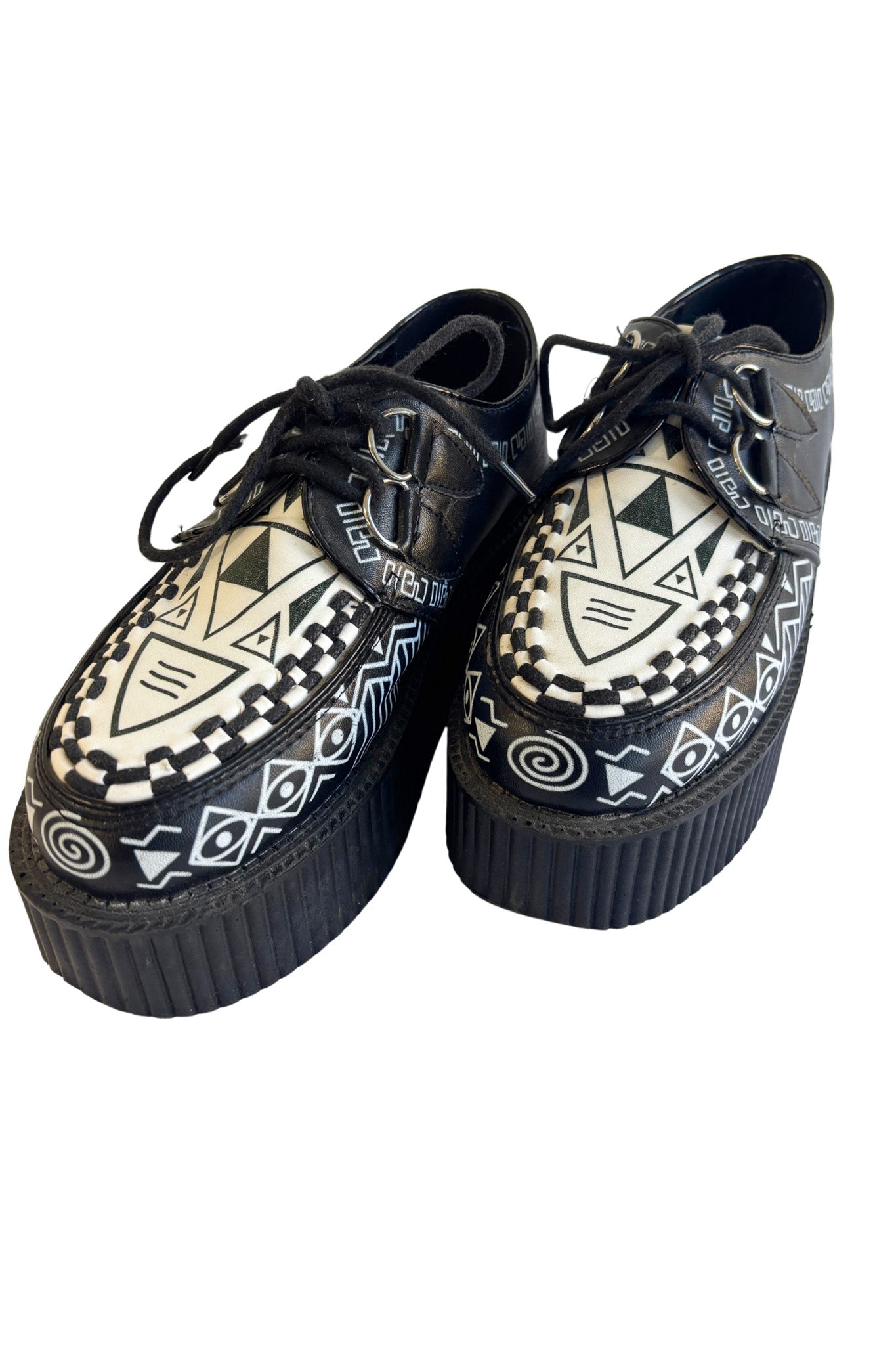 Creepers Aztec vegan PU platform loafers, EUR 35.5