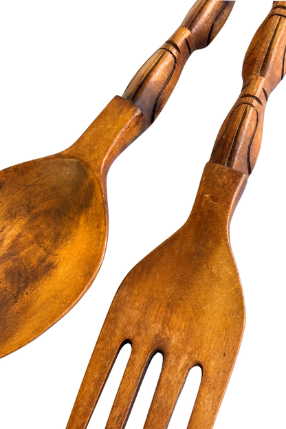 Giant decorative serving spoons