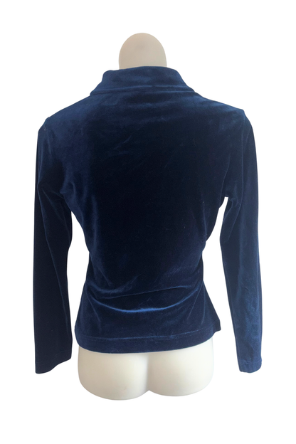 Vintage Just Jeans Aussie made navy button up, M