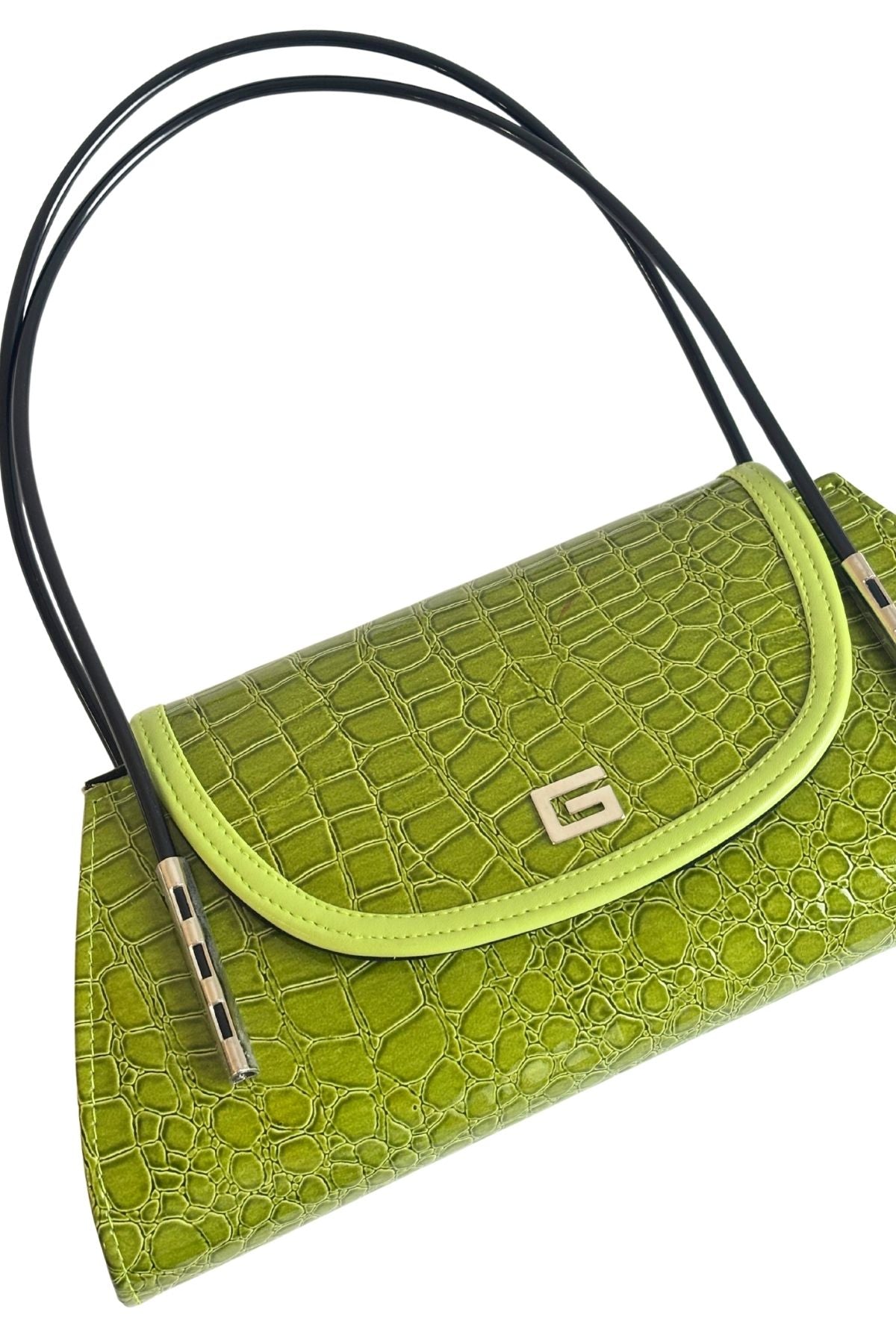 Green art deco bag