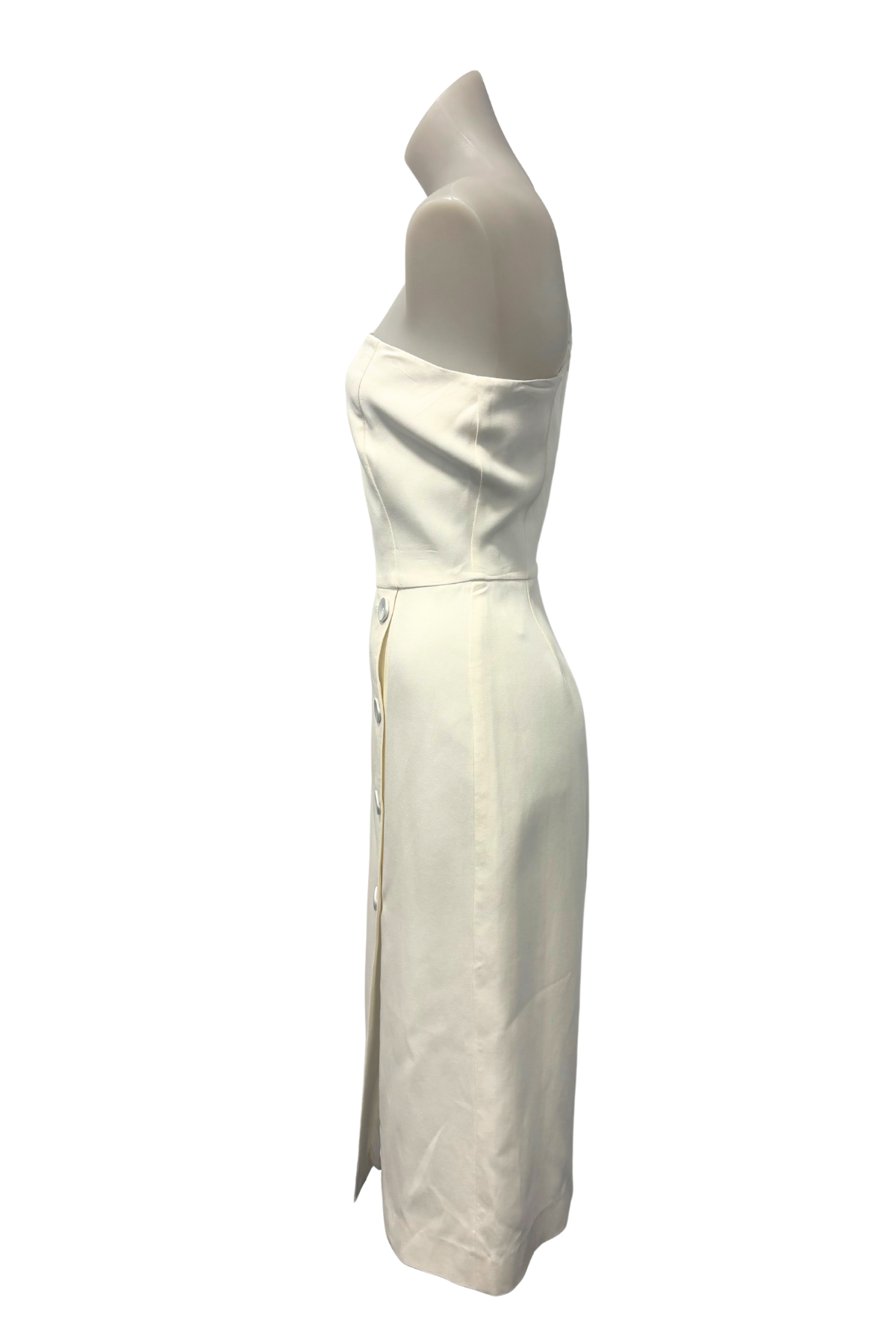 Sofia Irina white one shoulder dress