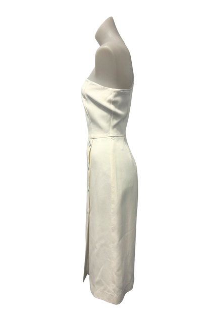 Sofia Irina white one shoulder dress