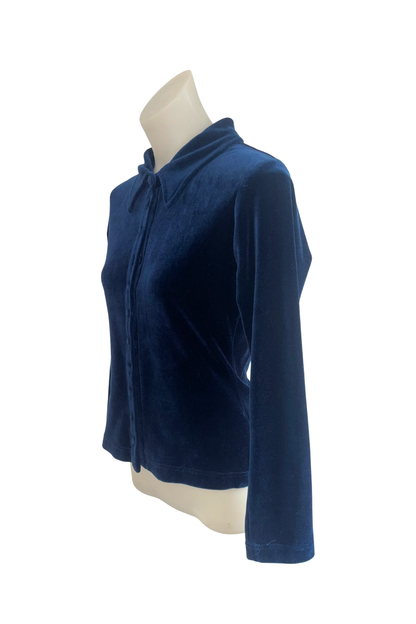 Vintage Just Jeans Aussie made navy button up, M