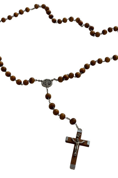 Italian made wooden rosary