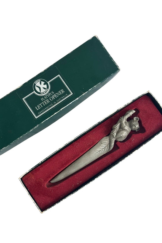 Australian made koala pewter letter opener