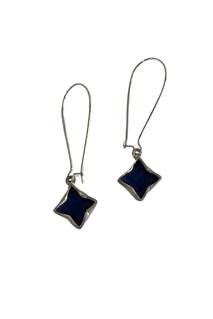 925 Silver + Lapis Lazuli designer earrings