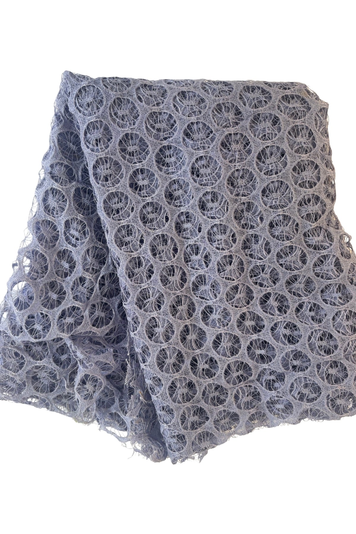 Vintage lavender circular lace fabric