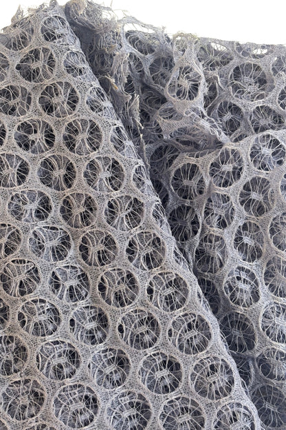 Vintage lavender circular lace fabric