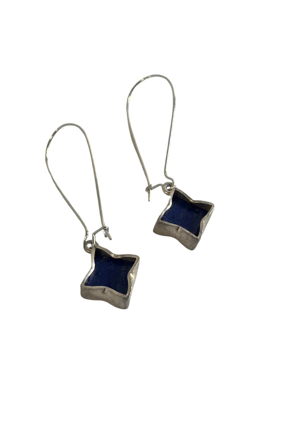 925 Silver + Lapis Lazuli designer earrings