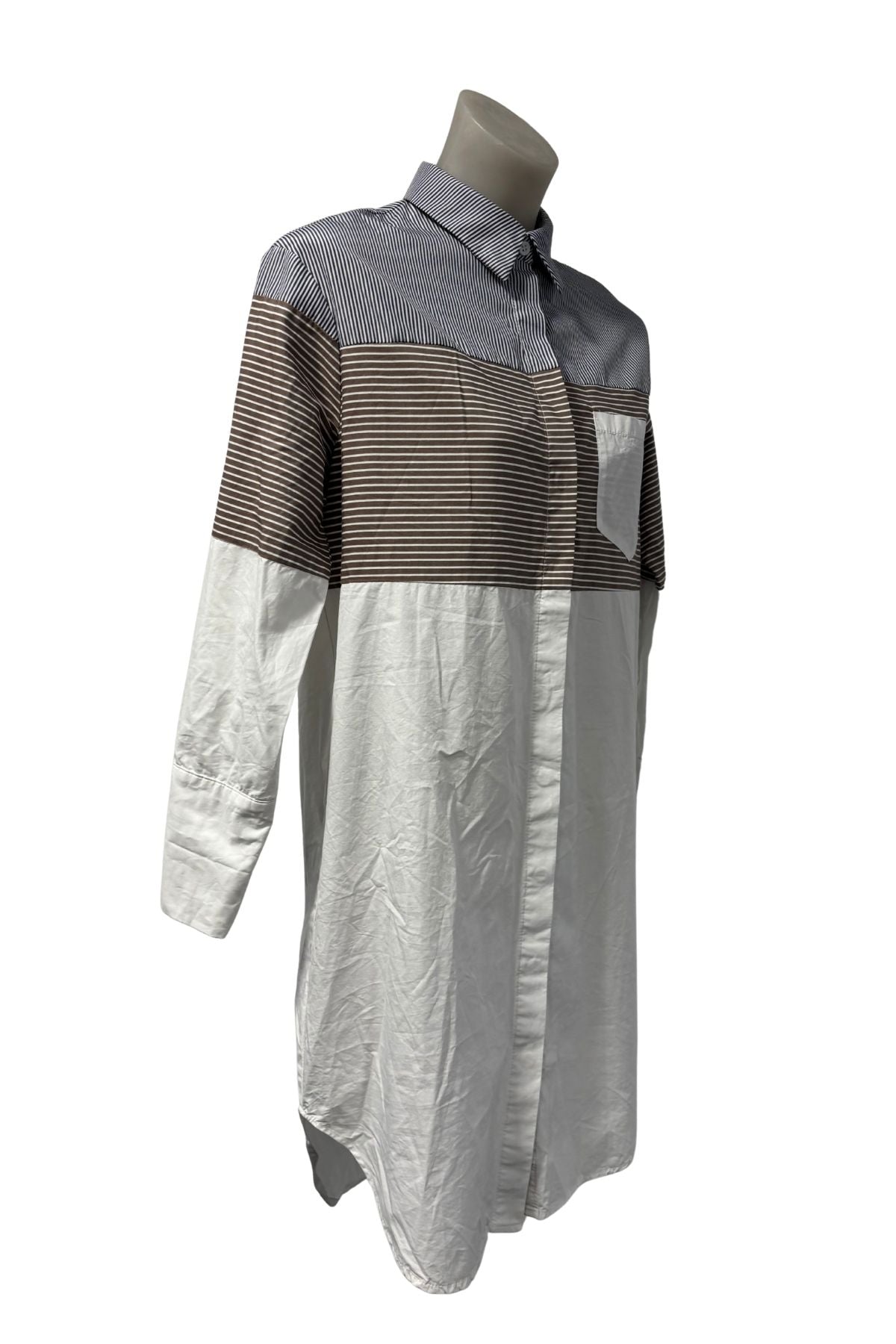 Finoa striped shirt dress, M