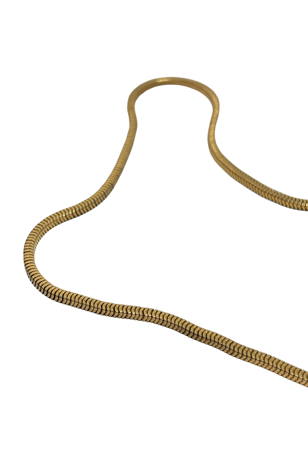 Retro box snake chain necklace