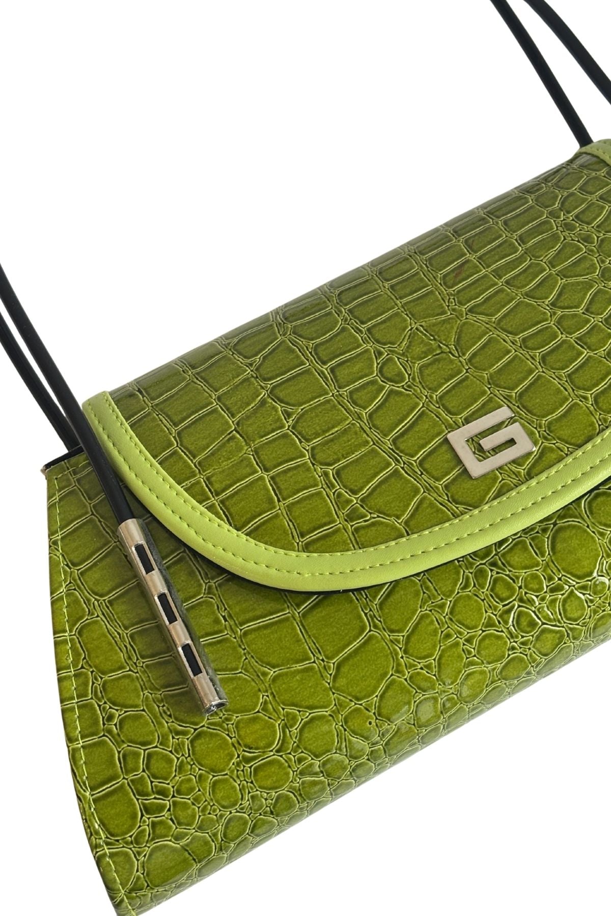 Green art deco bag