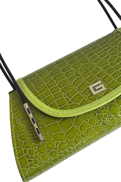 Green art deco bag