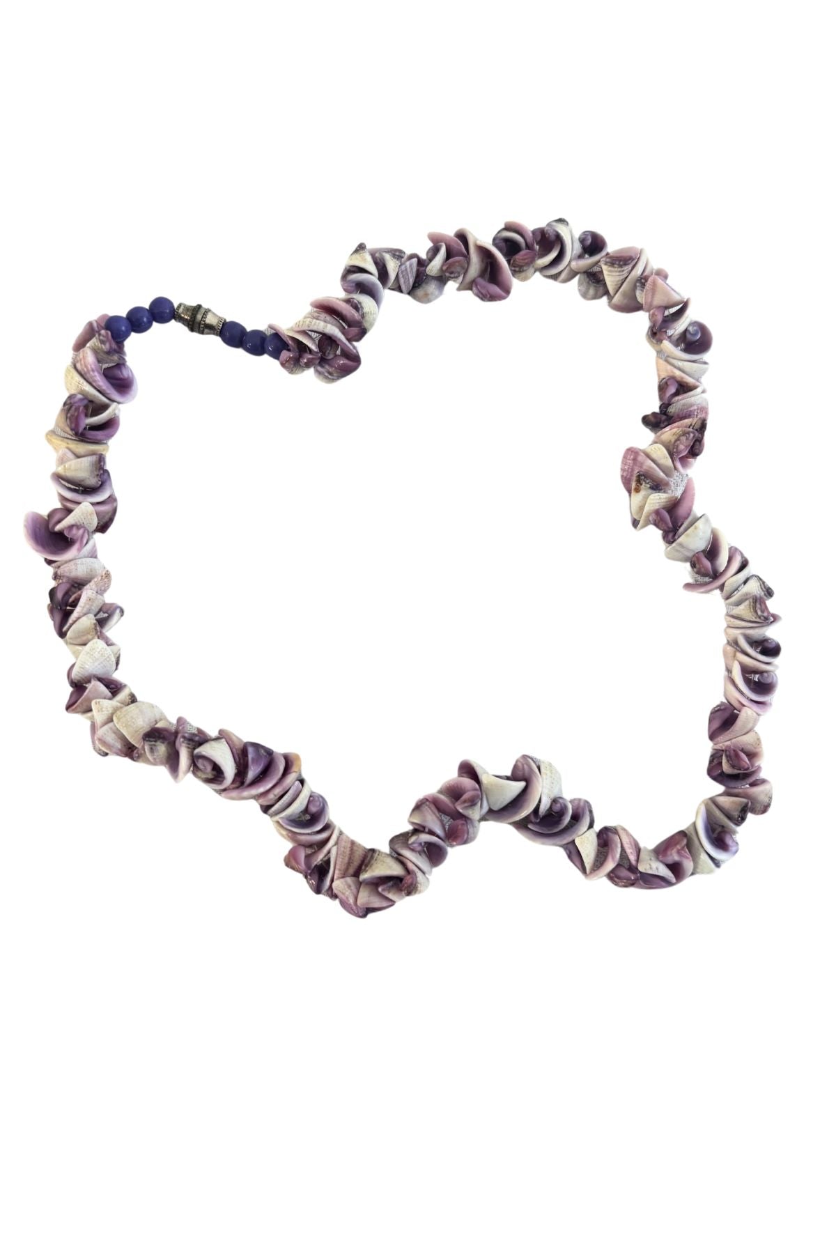 Purple shell choker necklace