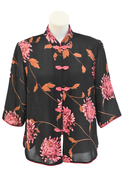 Richness Fashion Oriental button up blouse, XL