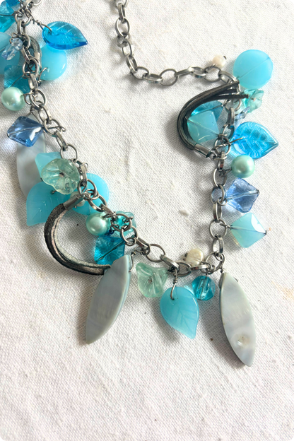 Funky chain beaded necklace