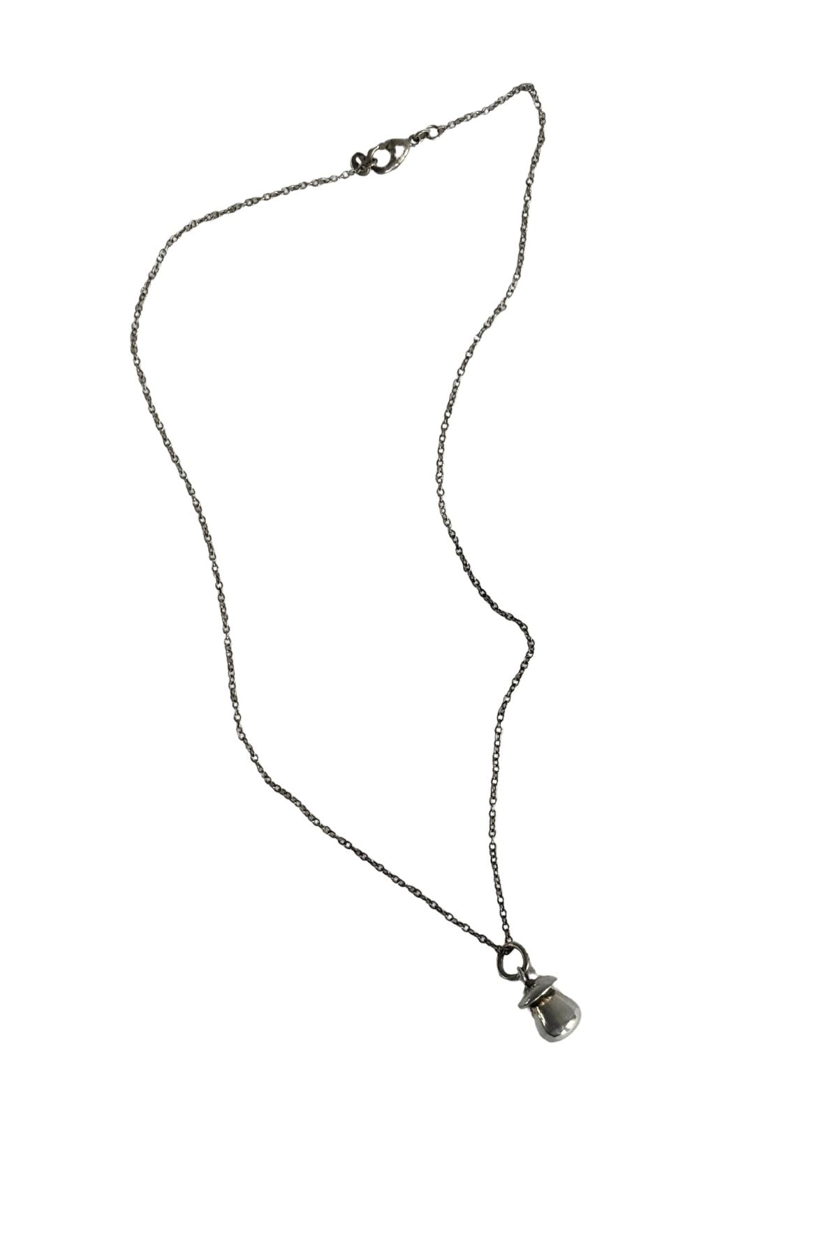 925 Silver mushroom necklace