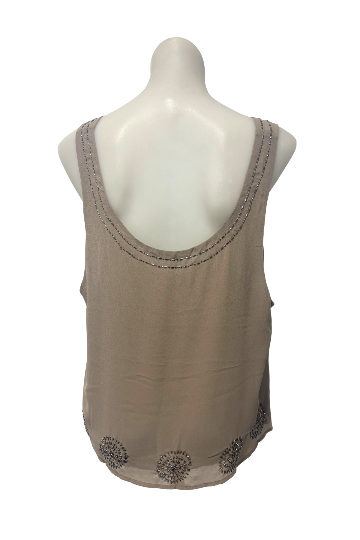 Fate brown beaded tank top, 12