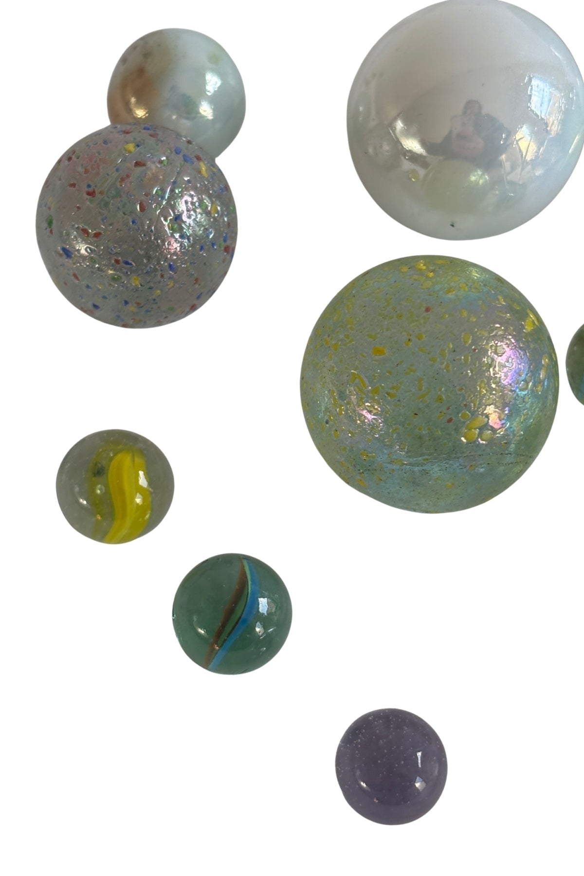 Retro various size marbles bundle
