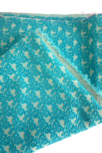 Textured blue fabric