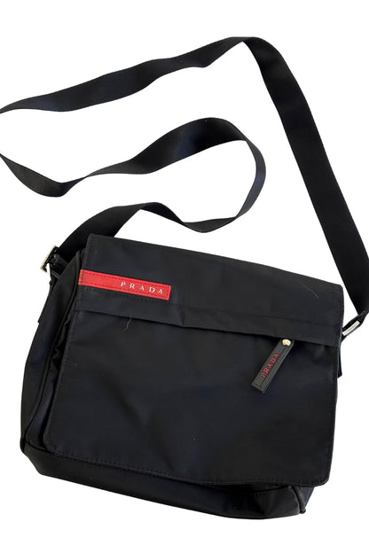 Vintage 1999 Prada pocket square messenger bag