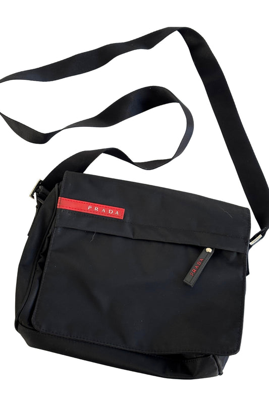 Vintage 1999 Prada pocket square messenger bag