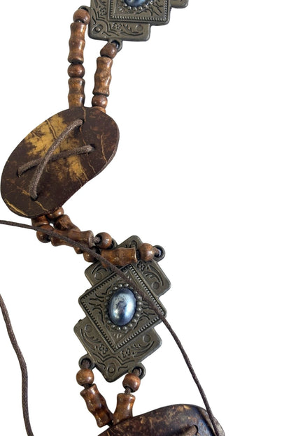 Funky Island Vibes tie up belt, OSFM