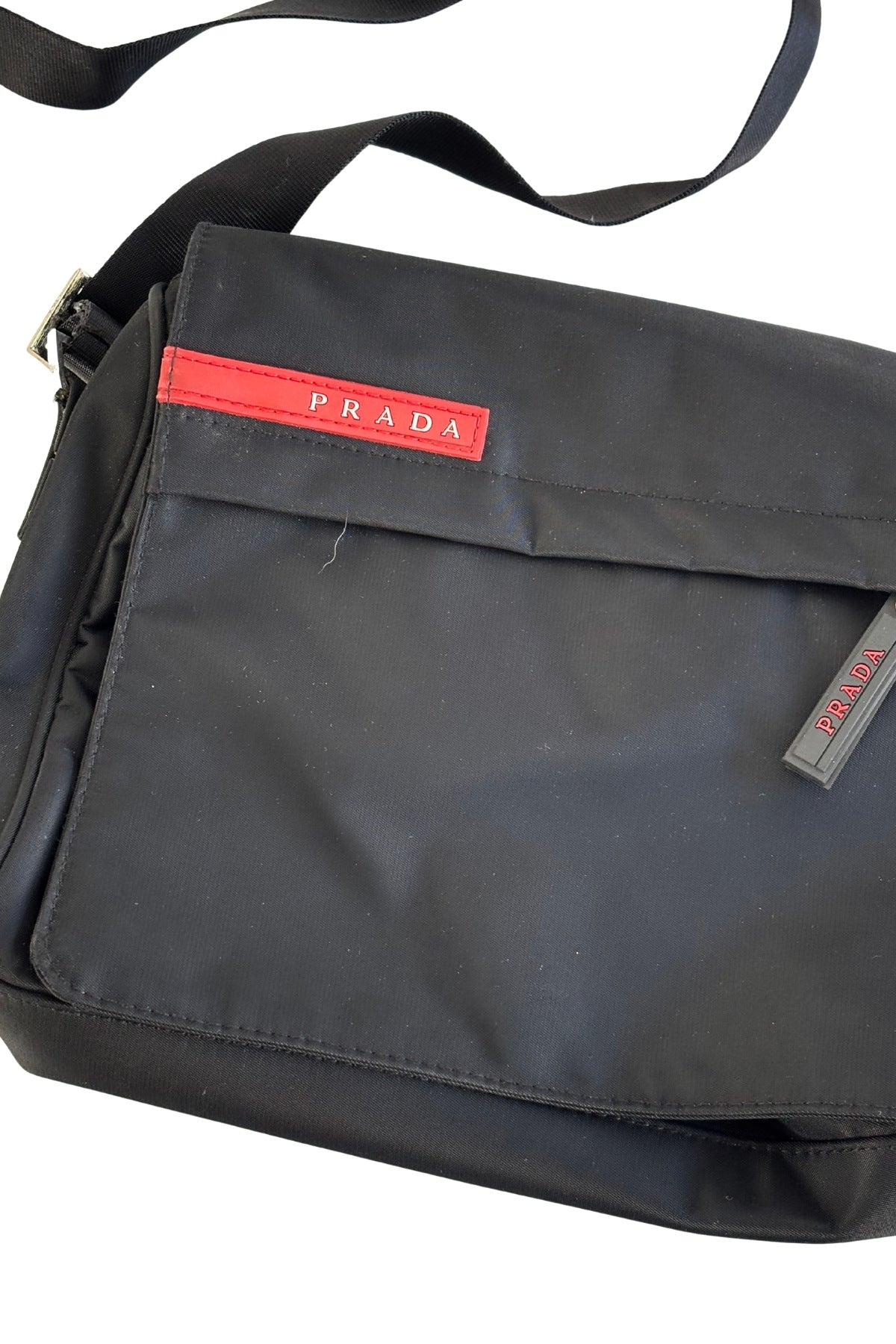 Vintage 1999 Prada pocket square messenger bag