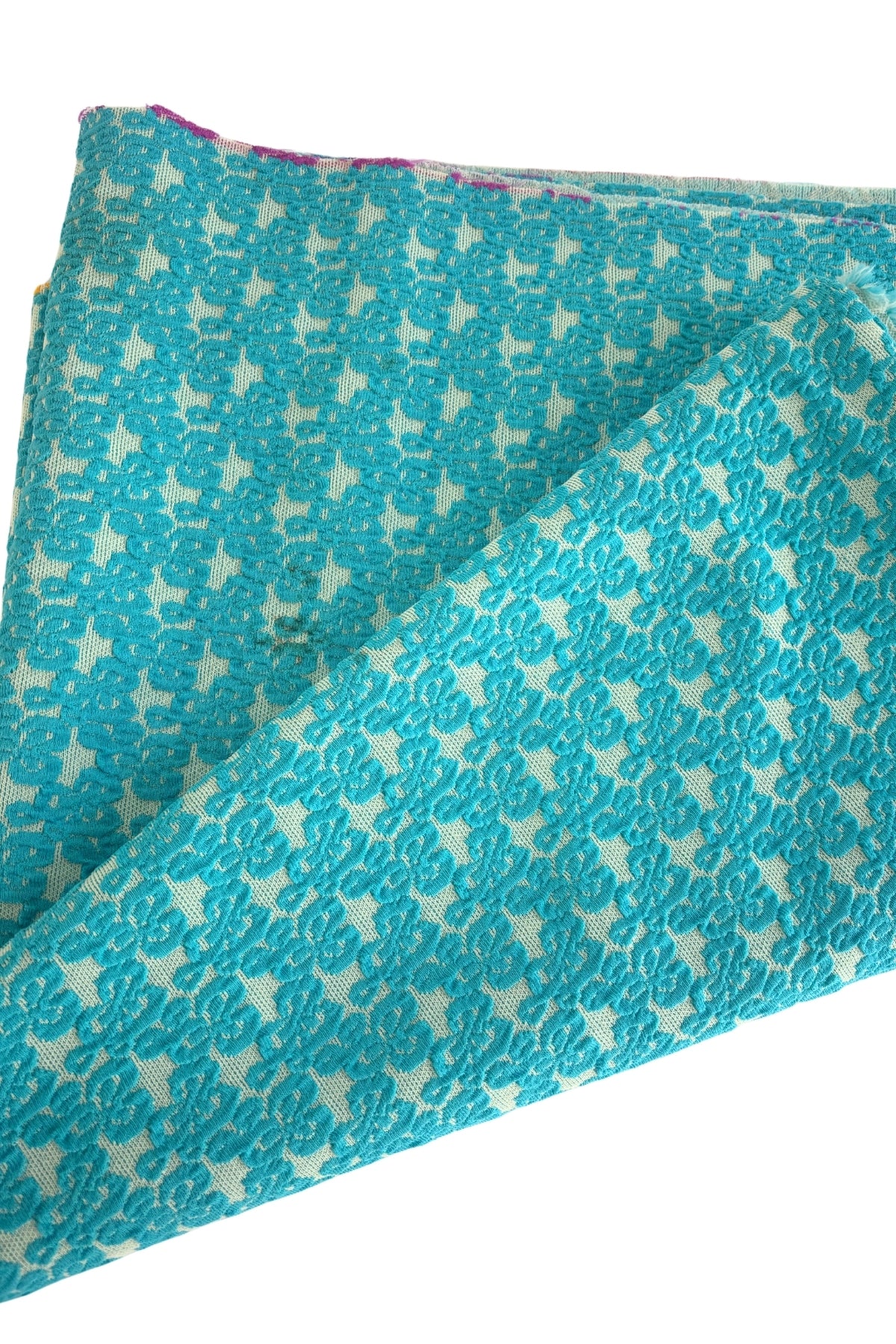 Textured blue fabric