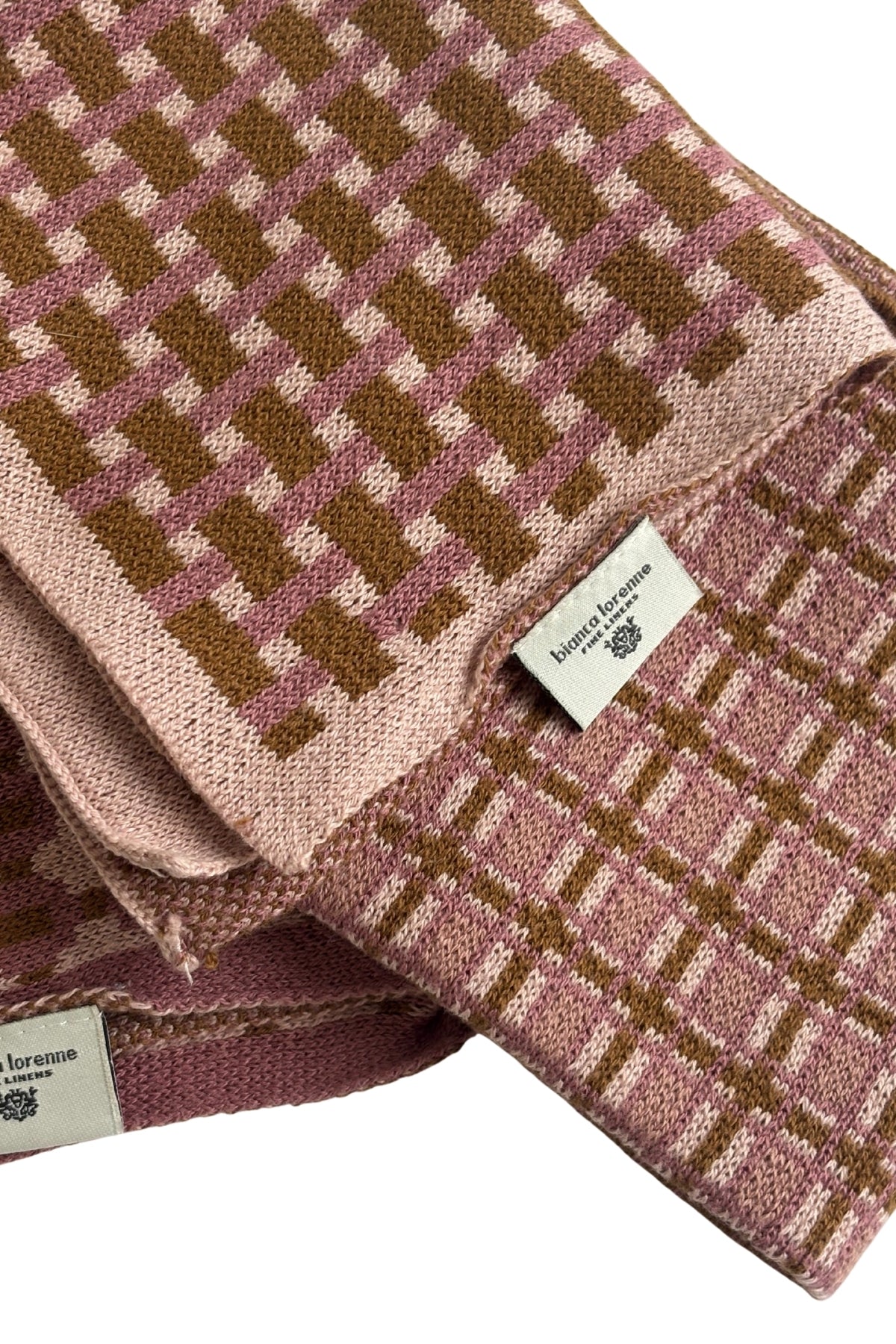 Bianca Lorenne Basento Rose Gold Washcloths - Set of Three