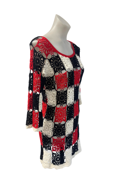 Handmade crochet dress, S