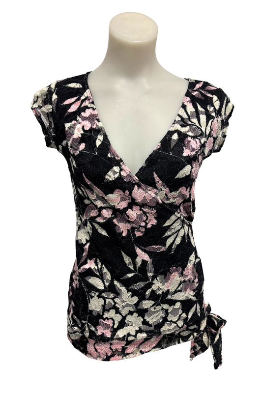 Vintage NZ made Pagani lace floral top, 8