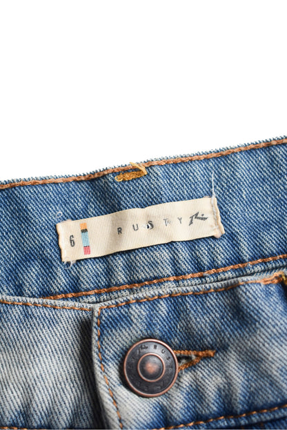 Old school rusty denim mini skirt, 6