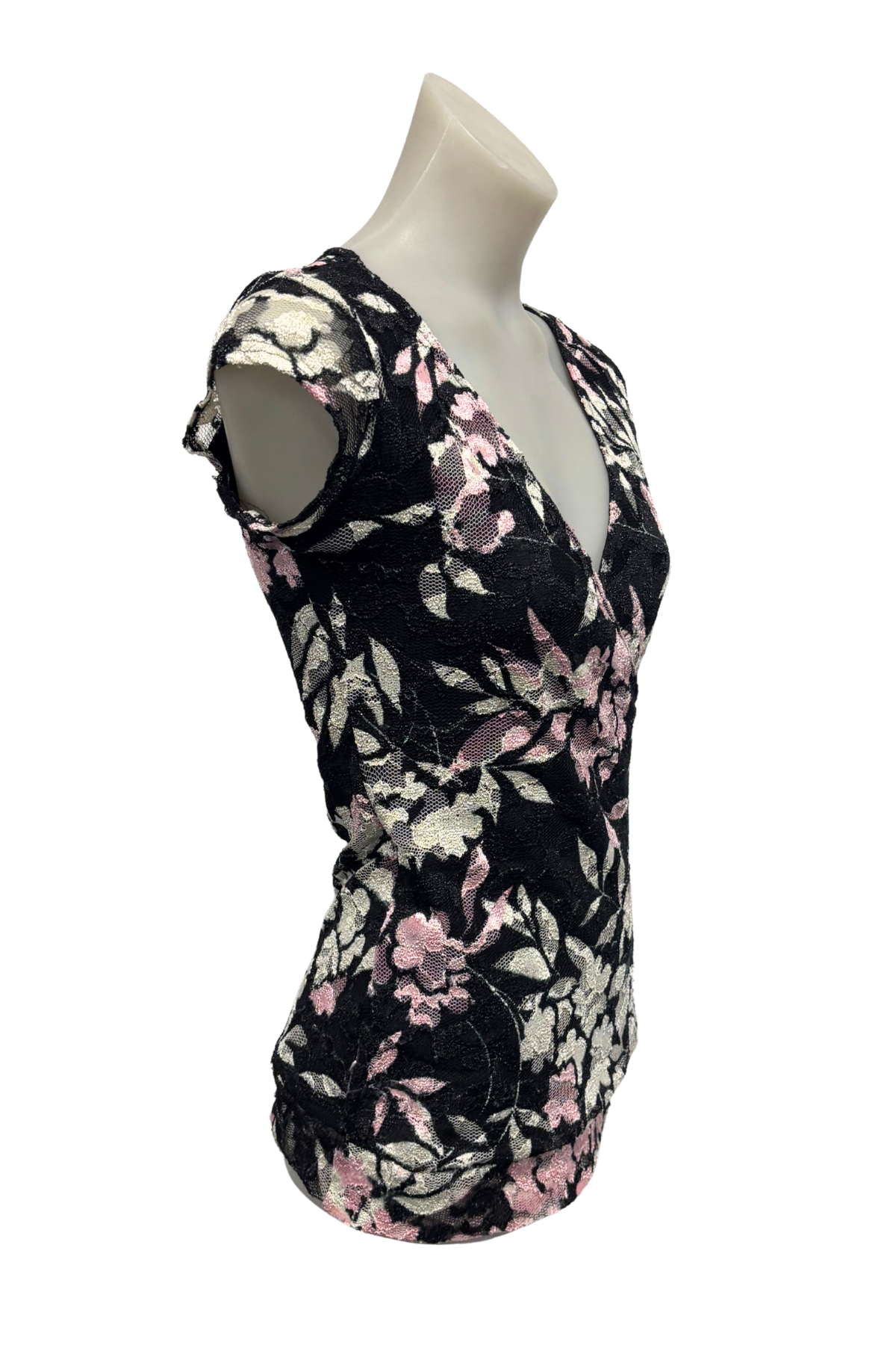 Vintage NZ made Pagani lace floral top, 8