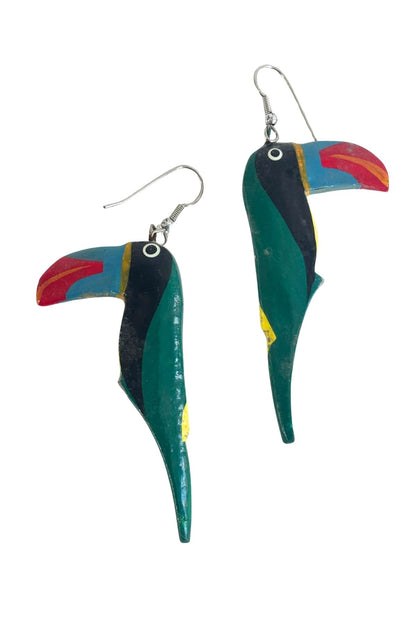 1980's Vintage toucan earrings
