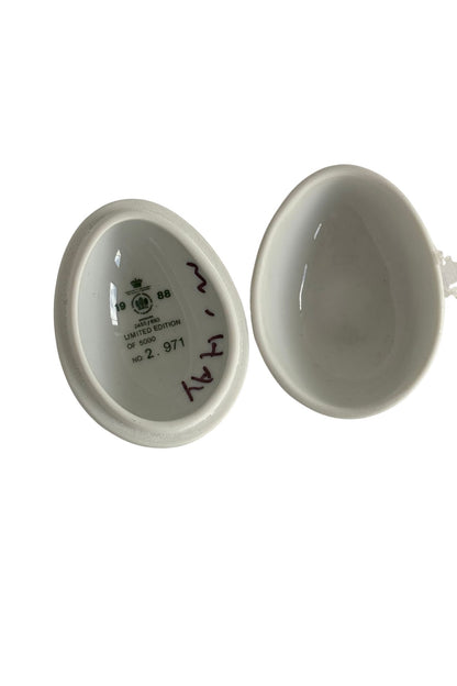 Copenhagen Porcelain Floral porcelain egg Limited Edition