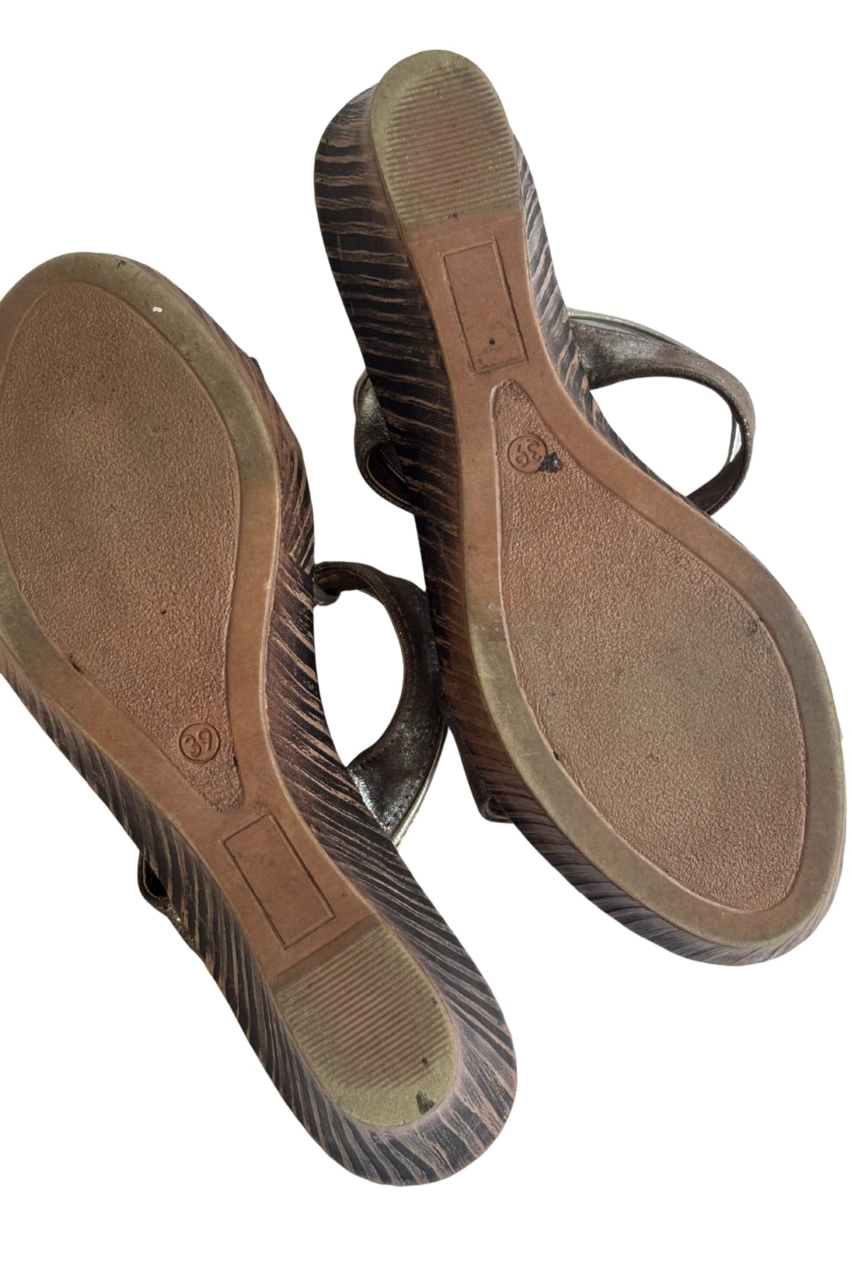 Laura D'este Italian made sparkly wedges, 39