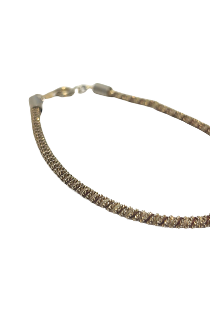 Tri coloured twist bracelet