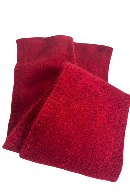 Gorgeous red possum merino scarf
