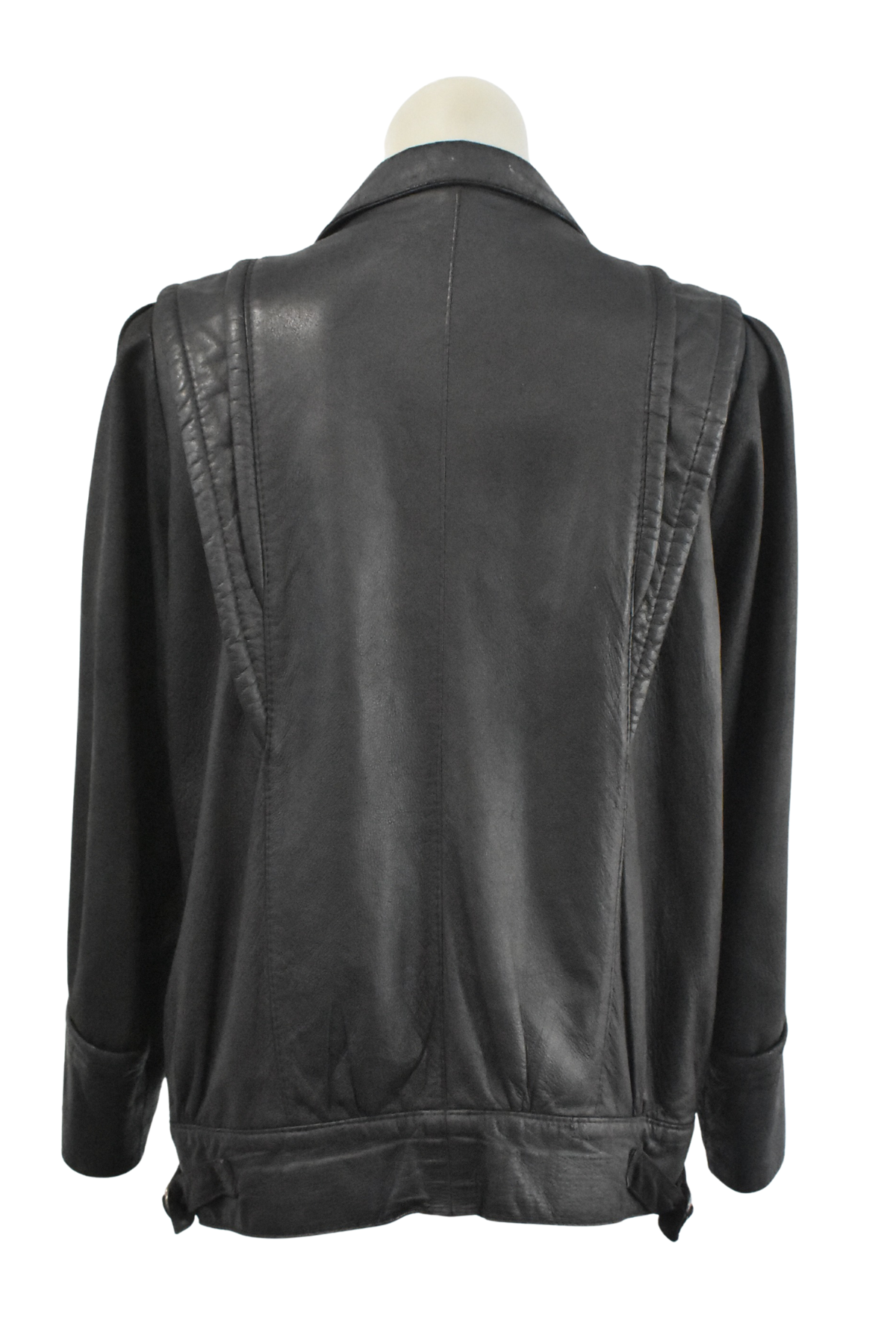 1990's Macalisters Christchurch made faux leather jacket, M