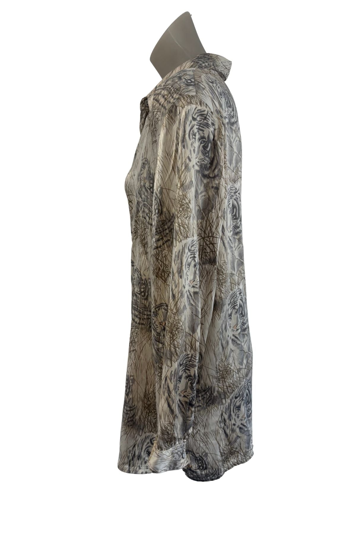 Kimberley Fox white tiger silk bouse, 16