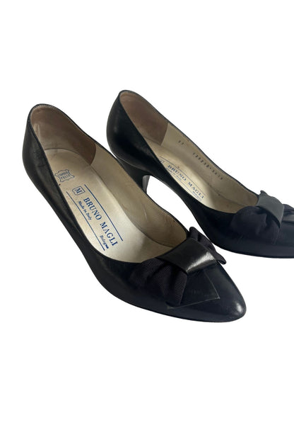 Bruno Magli Italian made leather kitten heels, 37