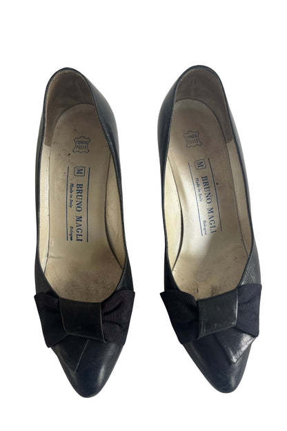 Bruno Magli Italian made leather kitten heels, 37